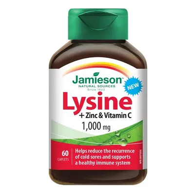 JAMIESON Lysin 1000mg se zinkem a vitamin C 60 tablet