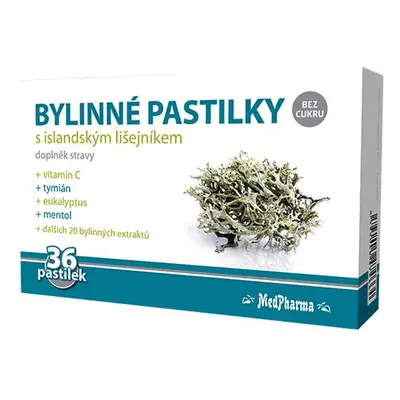 MedPharma Bylinné pastilky islandský lišejník 36ks