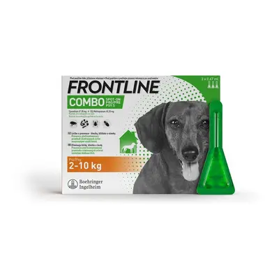 Frontline Combo Spot on Dog 2-10kg pipeta 3x0.67ml