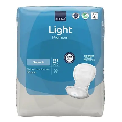 ABENA LIGHT SUPER 4 VLOŽKY ABSORPČNÍ, 850ML, 30KS