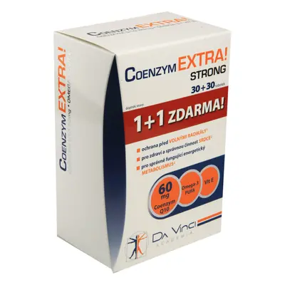 Coenzym EXTRA! Strong 60mg DaVinci tob.30+30ZDARMA