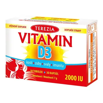 TEREZIA Vitamín D3 2000 IU 30 tobolek