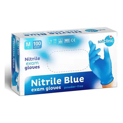 SOFTCLINIC Rukavice Nitril nepudr. modré M 100 ks