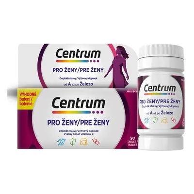 Centrum multivitamín pro ženy 90 tablet