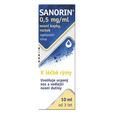 SANORIN 0,5MG/ML NAS GTT SOL 1X10ML