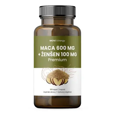 : MOVit Maca 600 mg + Ženšen 100mg Premium cps.90