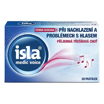 Isla Medic Voice třešeň 20 pastilek