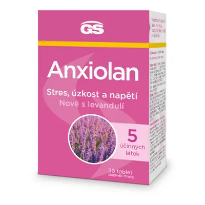 GS Anxiolan s levandulí, 30 tablet