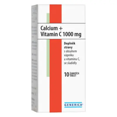 Calcium + Vitamin C 1000mg Generica eff.tbl.10