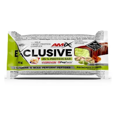 Amix Exclusive Protein Bar 40 g pistachios caramel