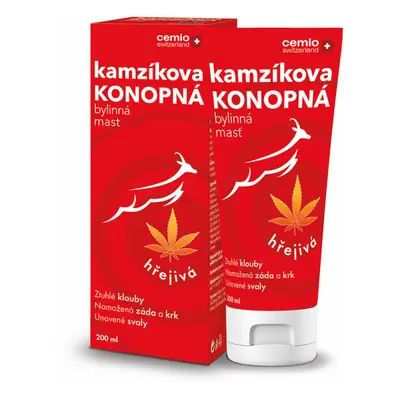 Cemio Kamzíkova konopná mast hřejivá 200ml