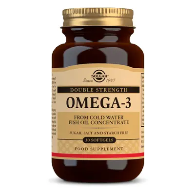 Solgar Omega-3 Double Strength rybí olej 30 tobolek