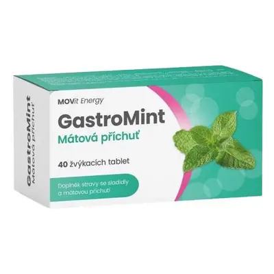 MOVit GastroMint Mátová příchuť žvýkací tbl.40