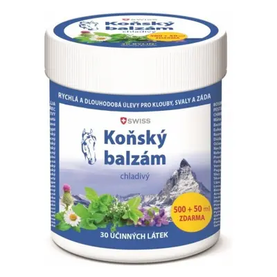 Koňský balzám SWISS chladivý 500 + 50 ml