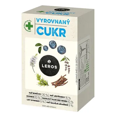 LEROS Vyrovnaný cukr 20x1g