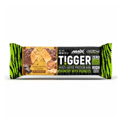 Amix Tigger Zero Protein Bar 60 g peanut butter caramel