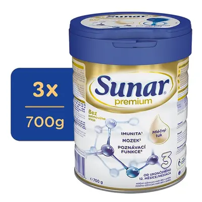 Sunar Premium 3 700g - balení 3 ks