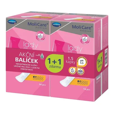 MoliCare Premium Lady pad 1,5 kapky 14+14ks