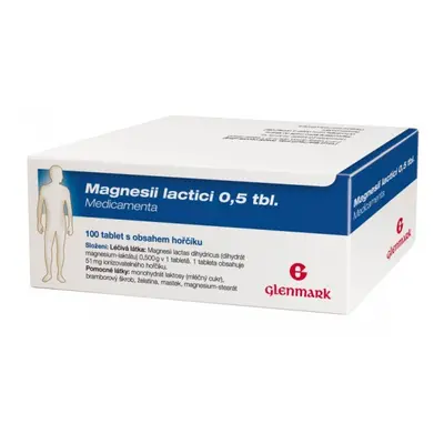 MAGNESII LACTICI 0,5 TBL. MEDICAMENTA 0,5G TBL NOB 100