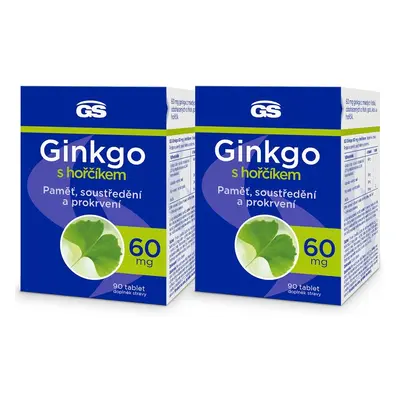 GS Ginkgo 60 mg s hořčíkem, 90 tablet - balení 2 ks