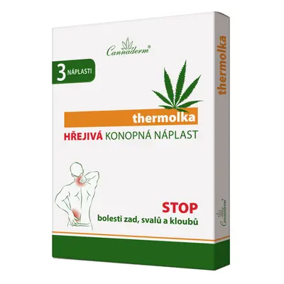 Cannaderm thermolka HŘEJIVÁ NÁPLAST NEW 3 ks