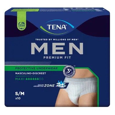 Tena Men PU Maxi S/M inkontinenční kalhotky 10ks