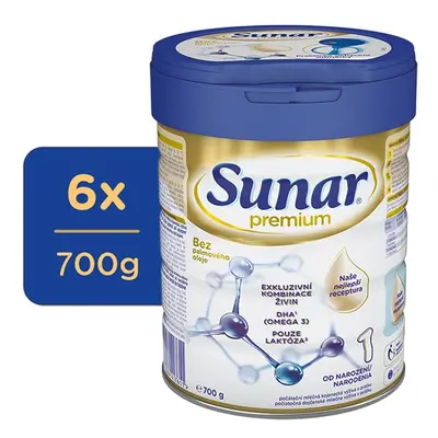 Sunar Premium 1 700g - balení 6 ks