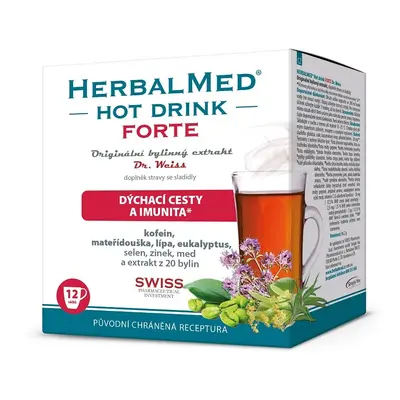 HERBALMED HotDrink Forte Dr.Weiss s kofeinem 12 sáčků