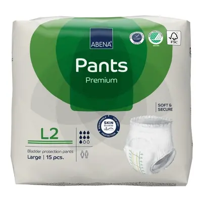 ABENA PANTS PREMIUM L2 KALHOTKY ABSORPČNÍ NAVLÉKACÍ, PRODYŠNÉ, BOKY 100-1