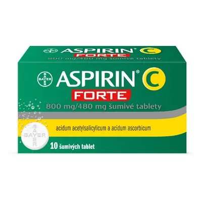 ASPIRIN C FORTE 800MG/480MG TBL EFF 10