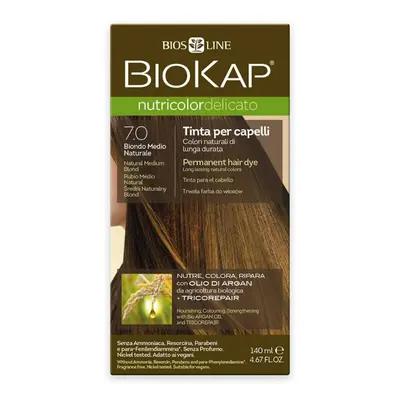 BIOKAP Barva na vlasy 7.0 blond přírodní střední 140ml