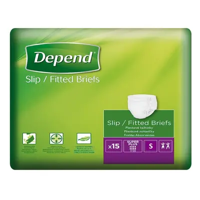 Depend Slip Super Plus inkontinenční kalhotky vel.S 15ks