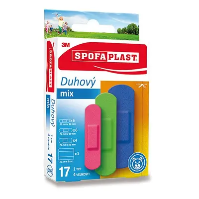 3M Spofaplast 606 Duhový mix 17ks