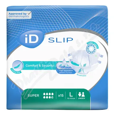 ID SLIP LARGE SUPER N9 KALHOTKY ABSORPČNÍ LEPÍCÍ, BOKY 115-155CM,4 100ML,