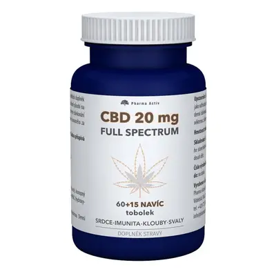 CBD 20mg Full Spectrum tob.60+15 navíc