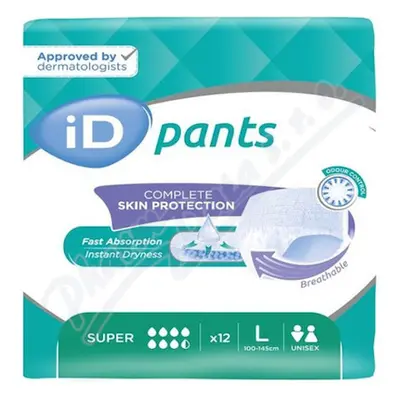 ID PANTS LARGE SUPER N9 KALHOTKY ABSORPČNÍ NAVLÉKACÍ, BOKY 100-145CM,2 080