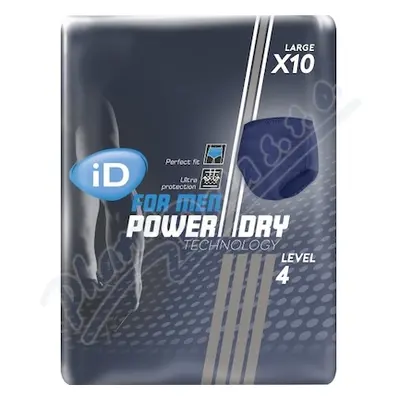 KALHOTKY ABSORPČNÍ ID PANTS FOR MEN LEVEL 4 LARGE BOKY 100-135CM,1150ML,PRODYŠNÉ,10KS