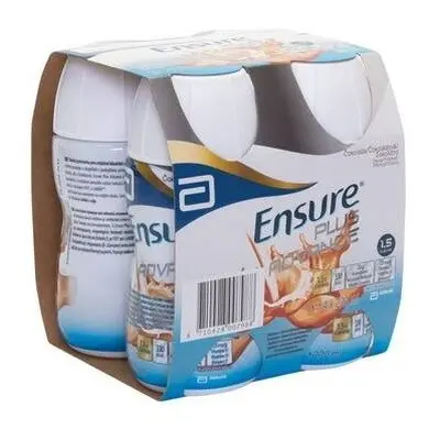 ENSURE PLUS ADVANCE ČOKOLÁDOVÁ PŘÍCHUŤ POR SOL 4X220ML