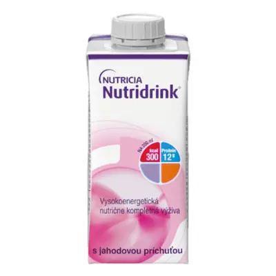 NUTRIDRINK S PŘÍCHUTÍ JAHODOVOU 24x200 ml