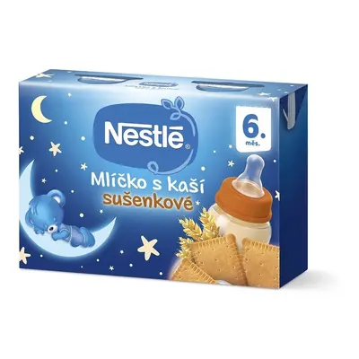 NESTLÉ Mlíčko s kaší sušenkové 2x200ml 6M+