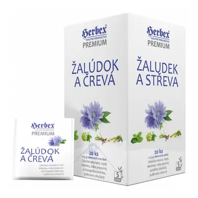 HERBEX Žaludek a střeva nálevové sáčky 20x1.5g