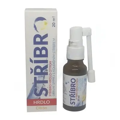 STŘÍBRO Hrdlo koloid.Ag10 orální sprej citron 20ml