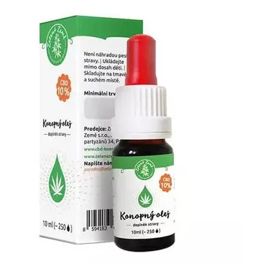 Zelená Země CBD Konopný olej 10% 10 ml