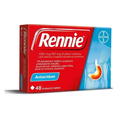 RENNIE 680MG/80MG TBL MND 48