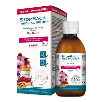 STOPBACIL Medical sirup Dr. Weiss 100+50ml NAVÍC