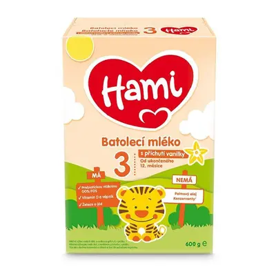 Hami 3 batolecí mléko s příchutí vanilky 600g