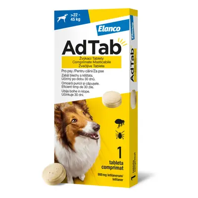 AdTab 900mg žvýkací tablety pro psy >22-45kg 1ks