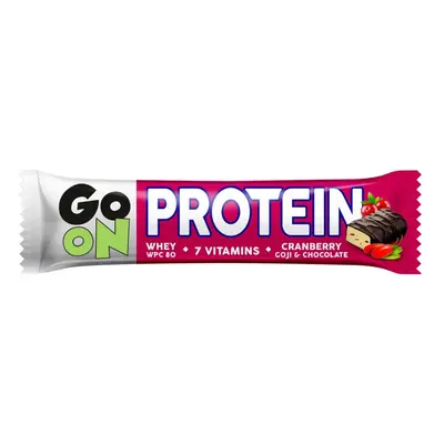 GO ON Proteinová tyčinka s brusinkami a goji 50g