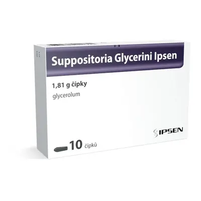 Suppositoria Glycerini Ipsen Glycerinové čípky 1,81 g, 10ks