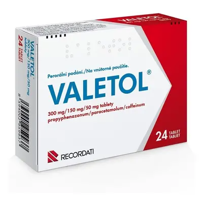 VALETOL 300MG/150MG/50MG TBL NOB 24